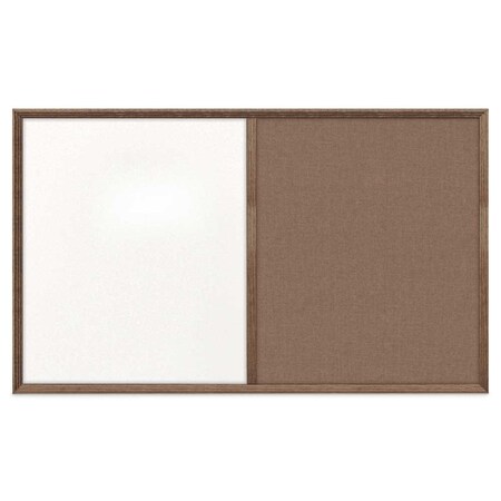 United Visual Products Slim Style Indoor Enclosed Corkboard, 18 UV501SC-BLACK-PUMICE